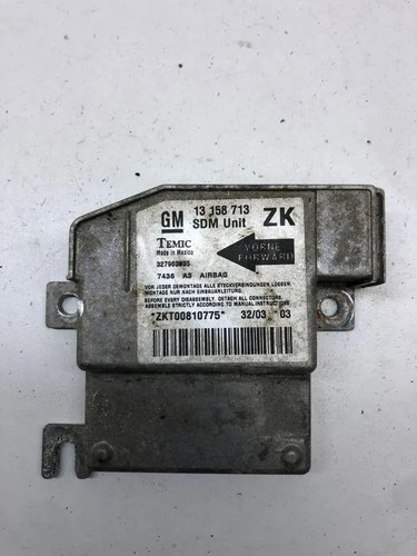 OPEL MERIVA B Airbag-Steuergerät 13158713 1.60 Petrol 74kw 2004 33824323