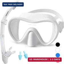 Supertrip 2024 Snorkeling Gear for Adults, Anti-Fog Snorkel Set, Tempered Glass