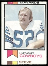Dave Edwards 1973 Topps #369 Dallas Cowboys VG MC