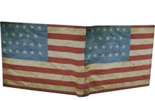 RFID Blocking Men's USA Flag Printed Bifold Genuine Leather Wallet Western...