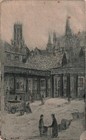WALTER EDWIN LAW Signed Etching CHURCH TOWER TOWN SQUARE c1900