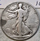 1938 D Walking Liberty Half Dollar.  Semi-Key.  Free Shipping. Read Description