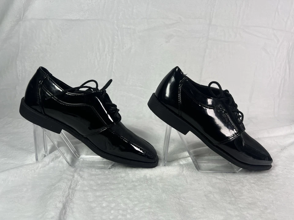 FELIPE STEFANO BLACK FORMAL DRESS SHOES SIZE 7 - Image 2 of 4