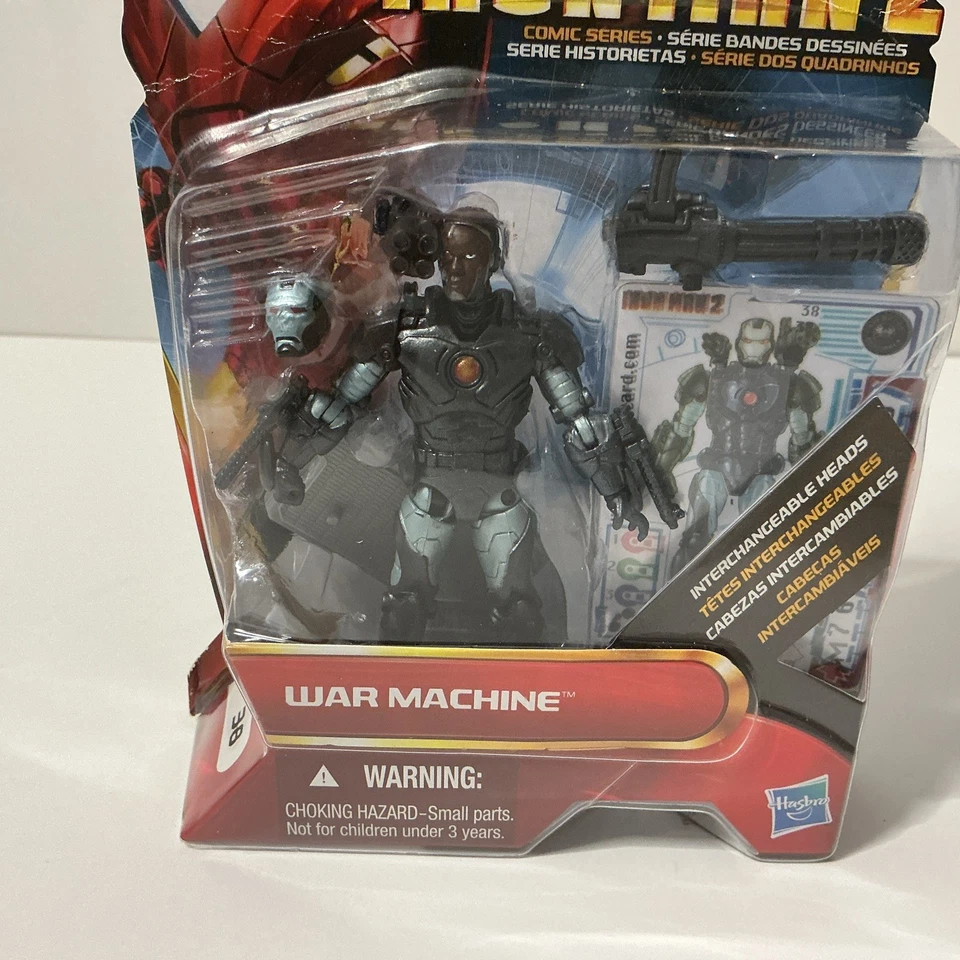 Figura de acción Hasbro Marvel Iron Man 2 War Machine #38 Foto 3 de 4