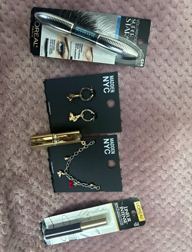 L'Oréal Voluminous Super Star Waterproof Mascara + Lineur Intense Eyeliner Lot - product listing photo