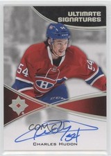 2015-16 Upper Deck Ultimate Collection Signatures Charles Hudon #US-CH Auto 1rb3
