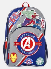 Marvel Avengers Unisex 17" Varsity-Themed "Avengers Assemble" Backpack