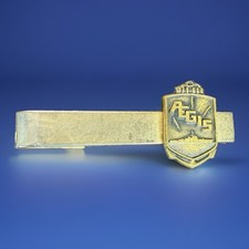 Vintage AEGIS Weapons System Employee Tie Clip Raytheon Navy Military Defense