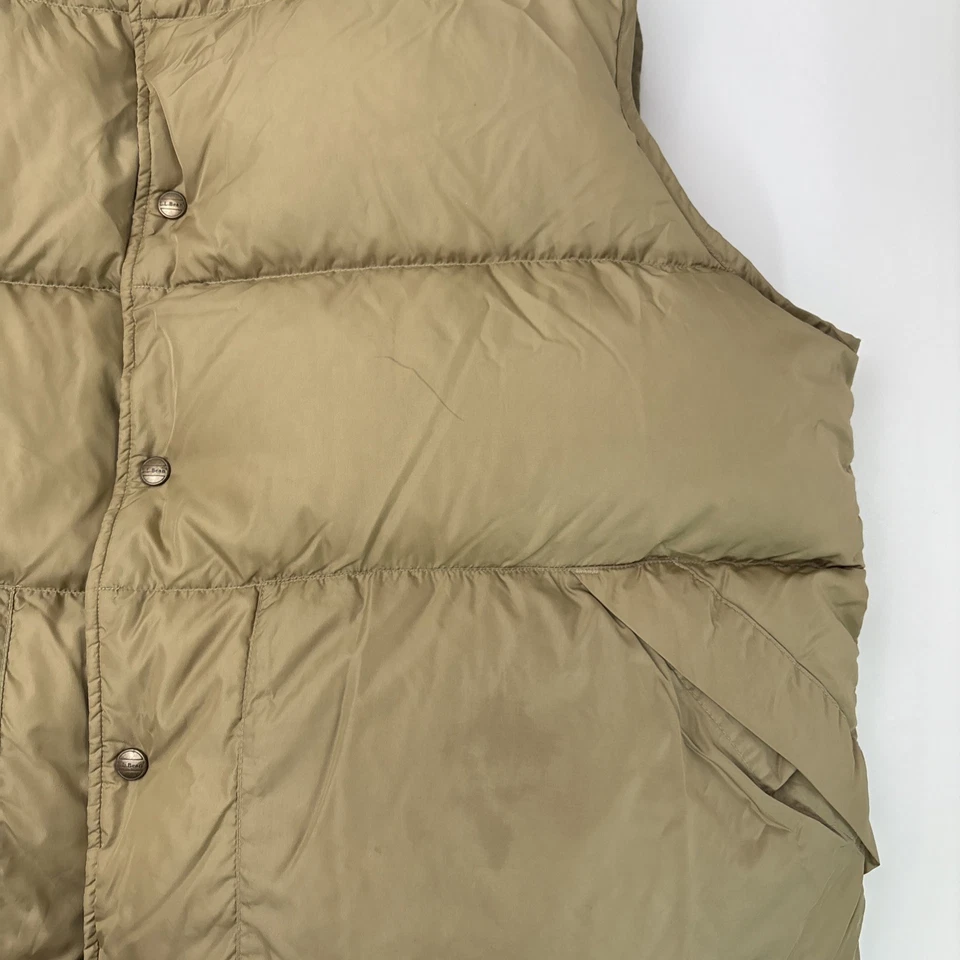 Винтажный LL BEAN жилет мужчин XXL утка вниз жилет пуховик упаковываемый на открытом воздухе поход - Изображение 3 из 4