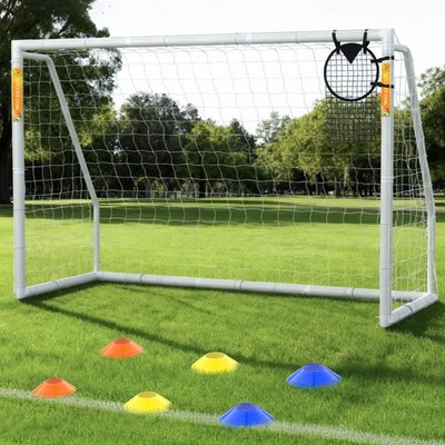 H&ZT Fussballtore für Garten Kinder Erwachsene Anti-Rost Beschichtung Fußballtor
