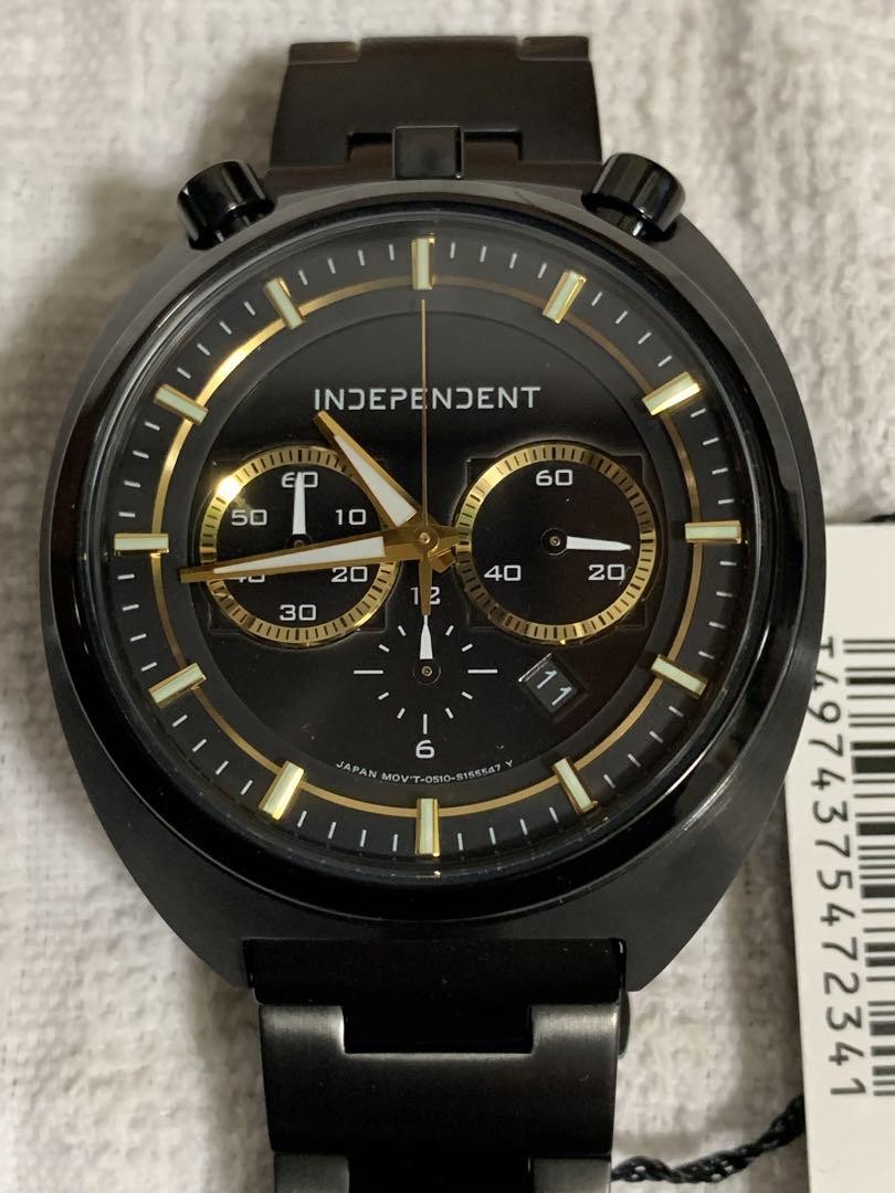Citizen Independent BA7 042 51 Bullhead Chronograph Black Gold