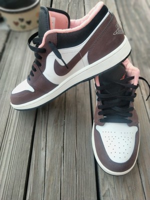 Nike AIR JORDAN 1 Low Mocha Brown Pink DC6991-200 Sneaker Mens