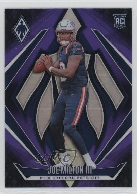 2024 Panini Phoenix Rookies Purple Fade Joe Milton III #205 Rookie RC