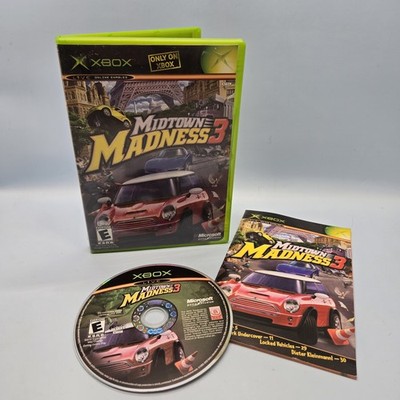 MIDTOWN MADNESS 3   XBox Video Game Disc Complete With Case And Manual Tested