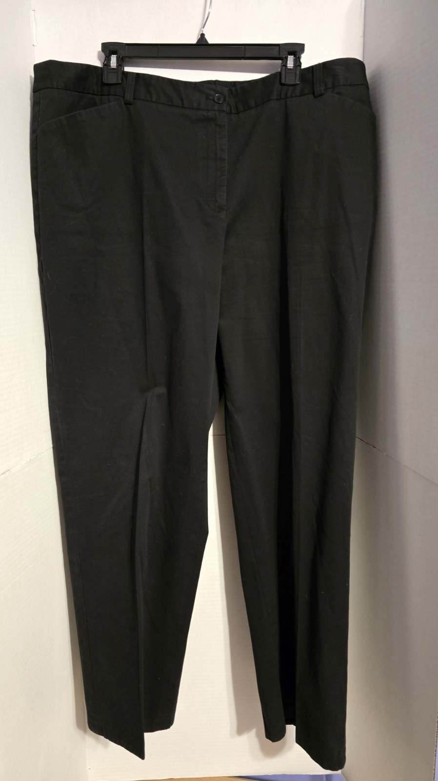 Jones New York Women's Signature Pants Stretch Black, Plus Size 22W, Pockets