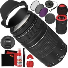 Canon Canon EF 75-300mm f/4-5.6 III Lens with Essential Accessory Kit