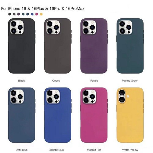 Original Silicone Case For Apple iPhone 16 16 Plus/ 16 Pro/ 16 Pro Max Soft 2024 - Picture 2 of 30