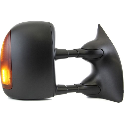 Towing Mirror Textured Black Passenger Side For 99-07 Ford F-350 F-250 F-450 - Picture 4 of 7