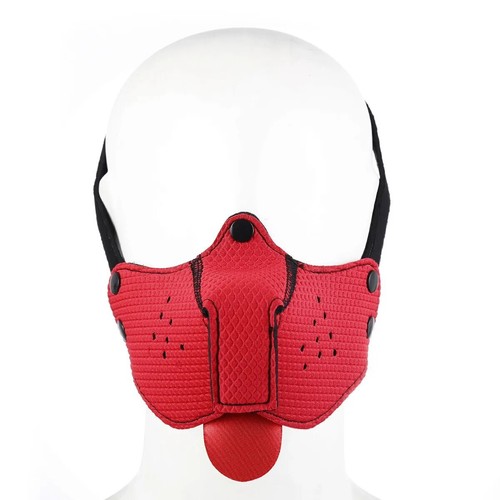 Adjustable Mask Dog Tongue Oral Gap Padded Binding Restraint Slave Couple Game - Bild 8 von 28