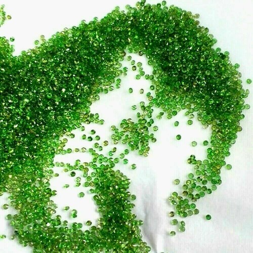 Großhandelslos 1,75 mm Runde Facette Natürliche Chromdiopsid Lose... - Bild 4 von 4