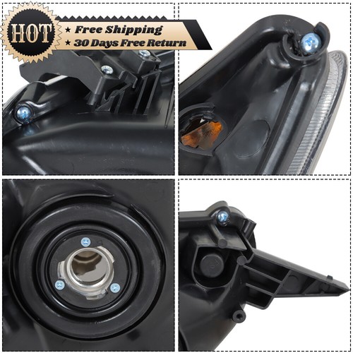 Silscvtt For 2011 2012 2013 Toyota Corolla Projector Headlight Chrome Left+Right - Foto 14 di 15
