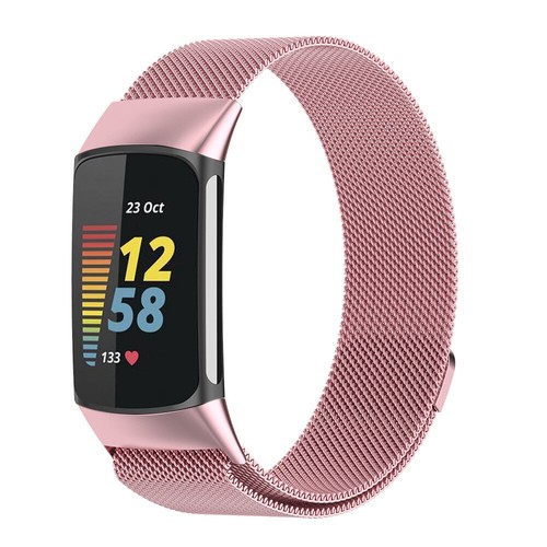 Für Fitbit -Ladung 5 /6 Edelstahl -Metallschleife Watch Band Magnetic : - Picture 7 of 18