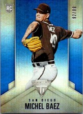  2020 Panini Titanium Blue #6 Michel Baez RC 92/99