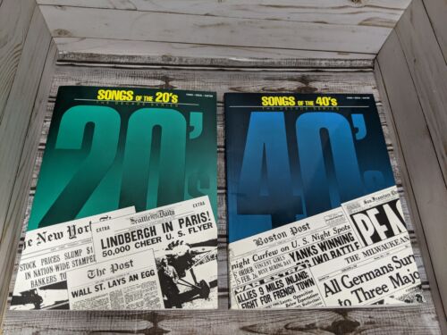 The Decade Series Songs Of The 20's & 40's Piano Guitar Vocal Sheet Music Book