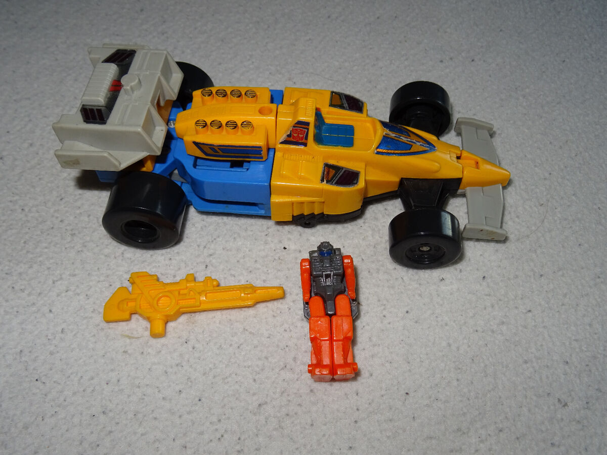 Slapdash Powermaster - 1988 Vintage G1 Transformers Formula-1 Action Figure  - Wheeljack's Lab