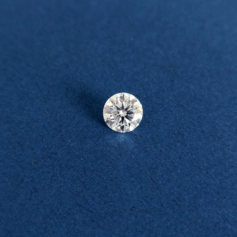 Diamant CVD 1.50 Ct Cultivé En Laboratoire - Couleur D, Clarté FL, Rond 7.45 Mm, Certifié AGL
