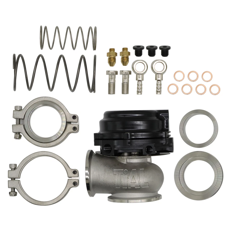 2Sets 44MM Wastegate External For Turbo W/ TIAL V-Band Flange Spring MV-R 14PSI - Image 3 of 4