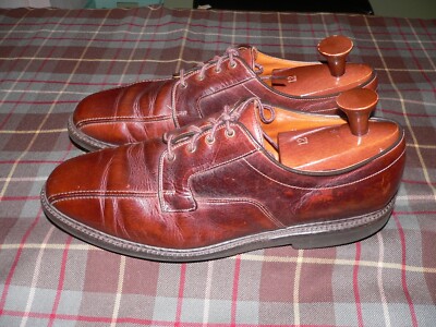 Allen Edmonds Men\'s‎ Size 10 D Mapleton Brown Leather Bicycle Toe Oxfords Shoes s-l400.jpg main image 2