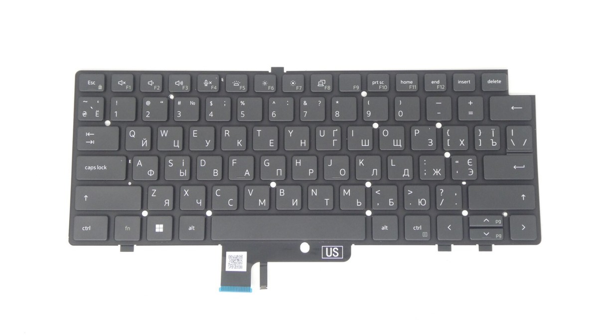 Dell Latitude 7440 UKRAINIAN Backlit Keyboard - J4KTK | eBay