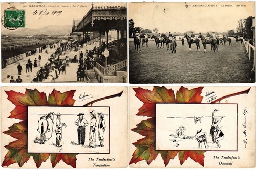 HORSE RACING SPORT 41 Vintage Postcards (L5693) - Picture 7 of 11