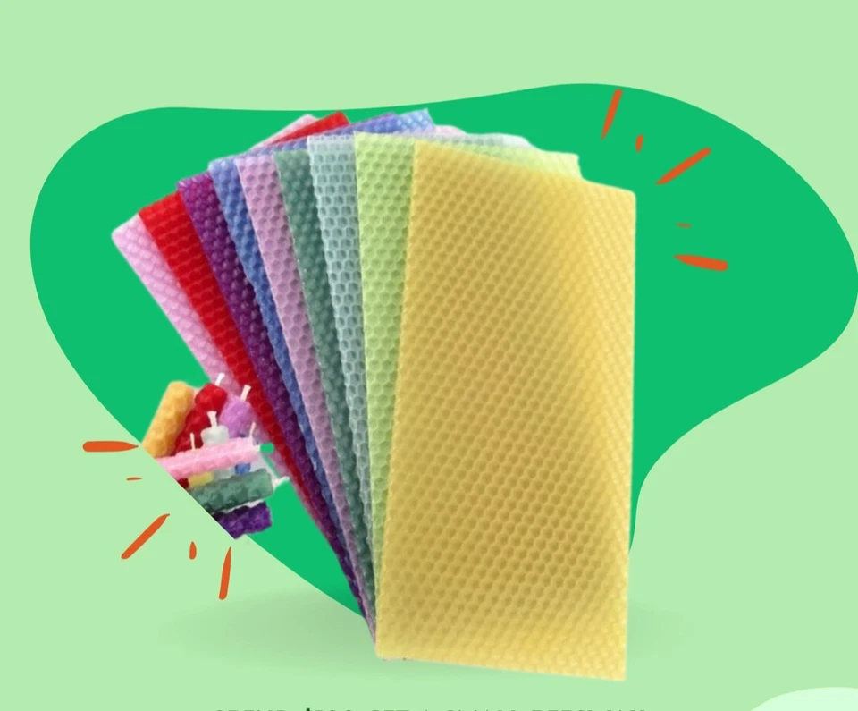 Beeswax Small Candle Making Kit - Free Shipping! DIY Celebration Candles! - Image 4 of 4