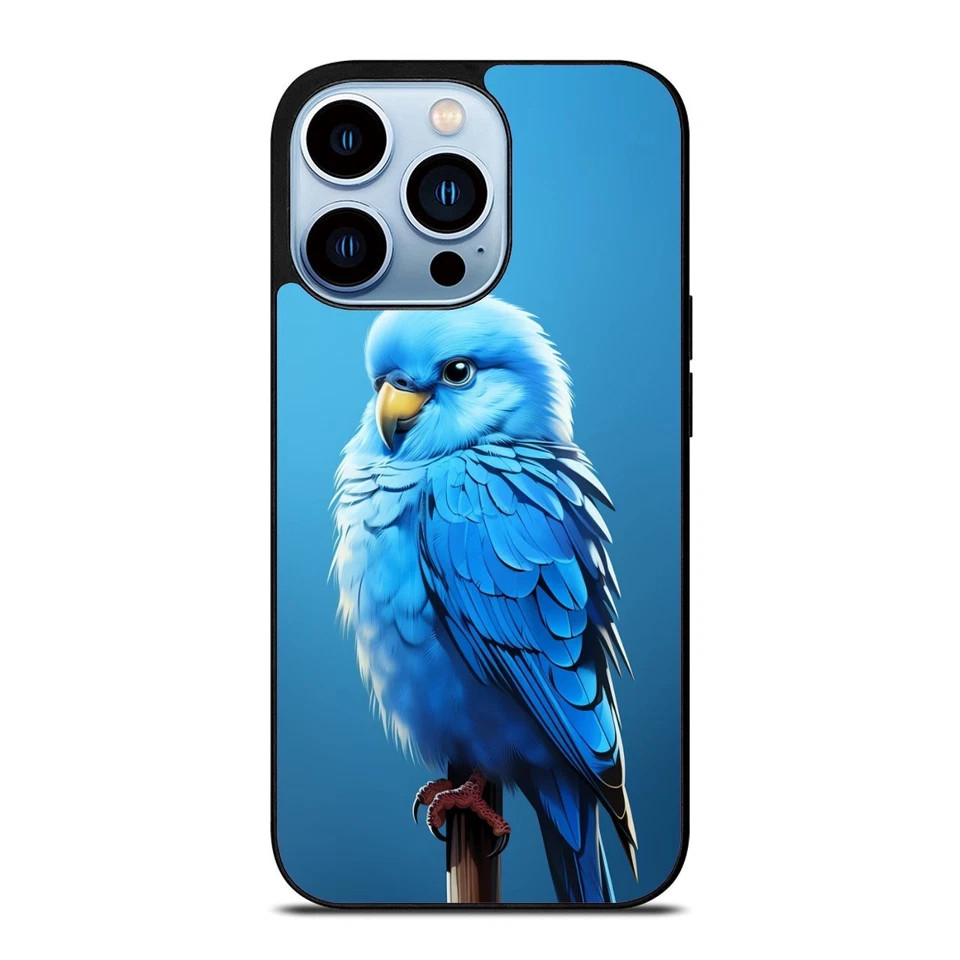 Funda antideslizante periquito periquito azul para iPhone 10 11 12 13 14 15 Pro Max Foto 3 de 4