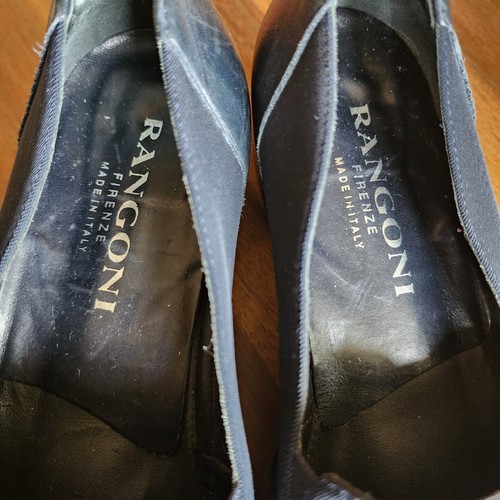 Rangoni Firenze Women's Size 8.5 B Navy Blue Shoes Made In Italy Slip On Shoe - 第 6/10 張圖片