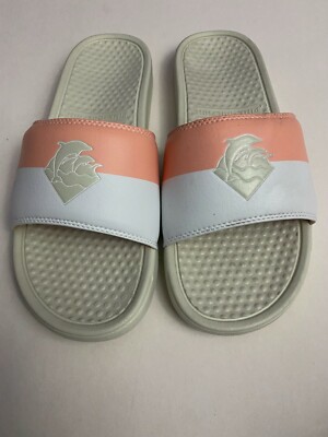 Pink Dolphin Legends At Our Craft Split Waves Slides Cream  display picture 2