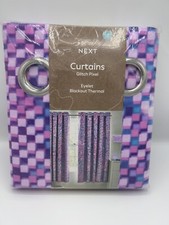 Next Curtains, Pixel,46x72”, Gaming Curtains, Blackout Thermal, Gamer