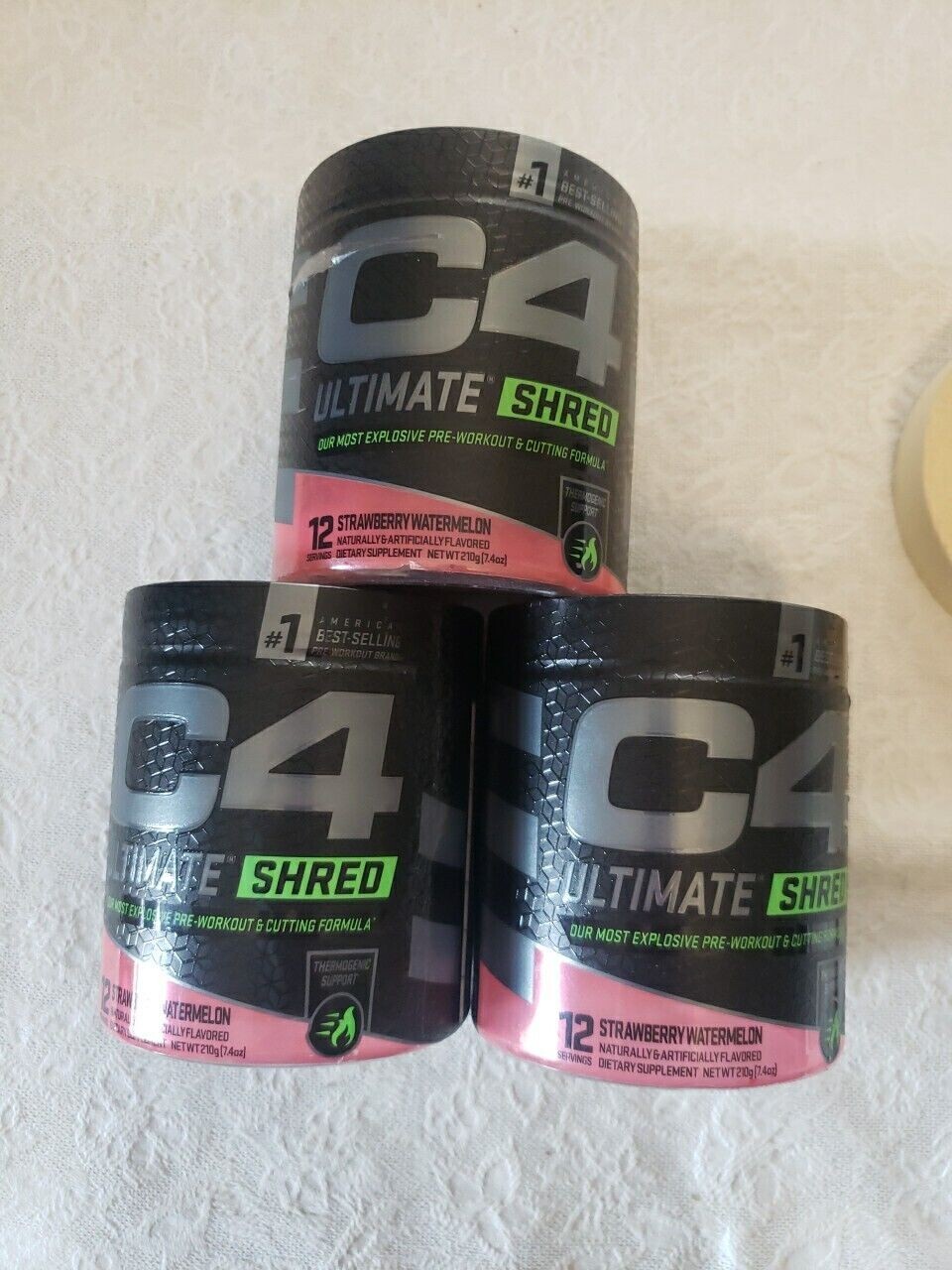 3PACK C4 Ultimate Shred Pre Workout Powder, Fat Burner, 12 Servings 12/23 842595121278 eBay