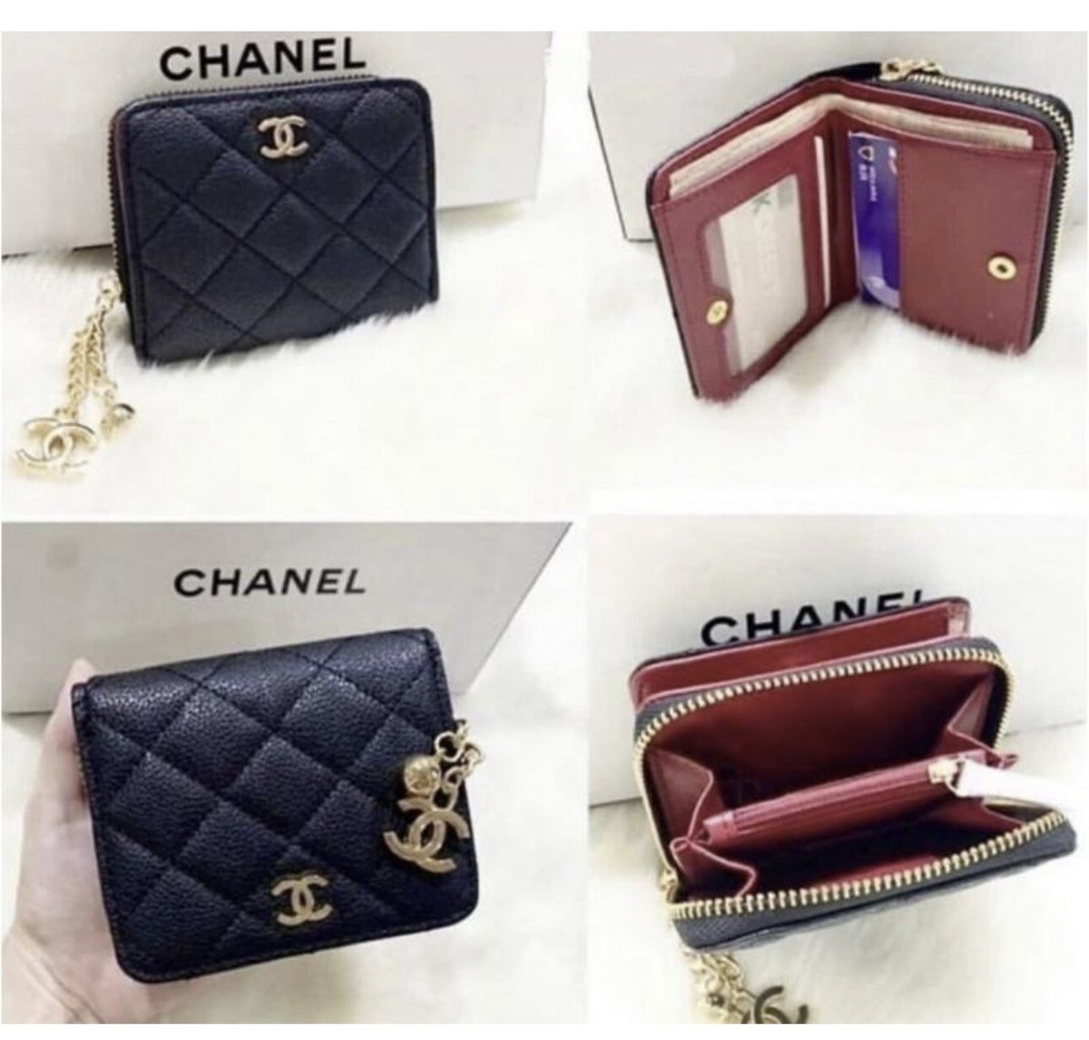 CHANEL Card holder khoá bạc Tín đồ hàng hiệu #27 CHANEL Card holder khoá bạc Tín đồ hàng hiệu