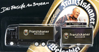Franziskaner Weissbier Man Lkw Modell 1:87 Mit AnhäNger Bierwagen Truck Bayern