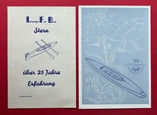 2 x DDR Prospekt 1955/56 LFB STERN Leipziger Falt Boot WZ 60  ( F23103
