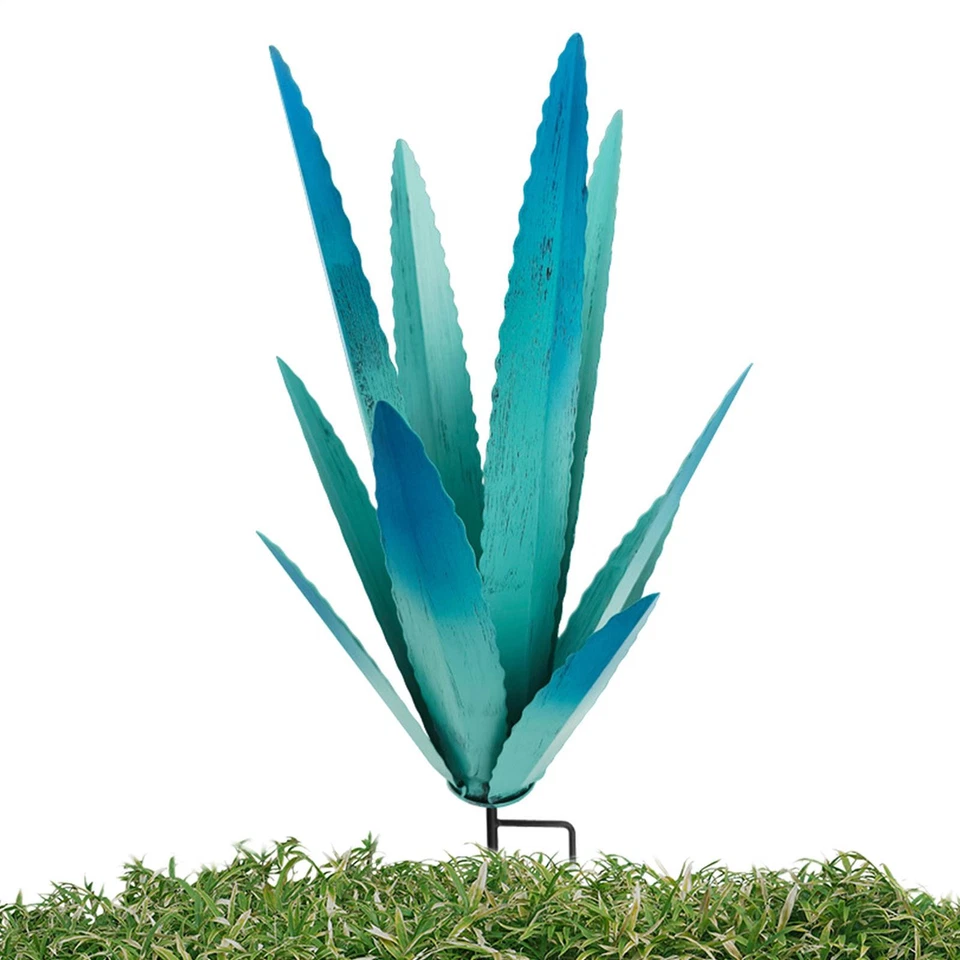 Metal Agave Plant Sculpture Plant Home Outdoor Decor Yard Decorations Stakes - image 3 of 4