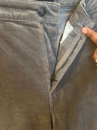 Talbots Cordhose gerades Bein kurvige Passform Größe 12 grau Stretch klassischer Stil - Bild 8 von 15