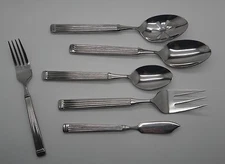 Pfaltzgraff Hampton Stainless Set 4 Piece Serving Set + 2 Bonus Pieces Free Ship