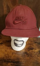 Nike SB SnapBack Baseball All Burgundy Embroidery Skateboarding OSFM