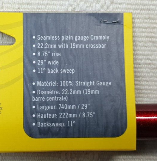 GT BMX Handlebars / Bars in Metalic Red New eBay