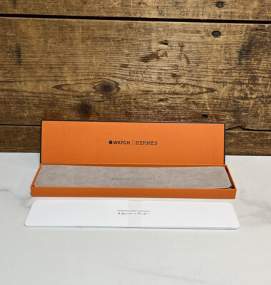 Hermes Apple Watch Box Dust Bag Case 40mm Attelage Double
