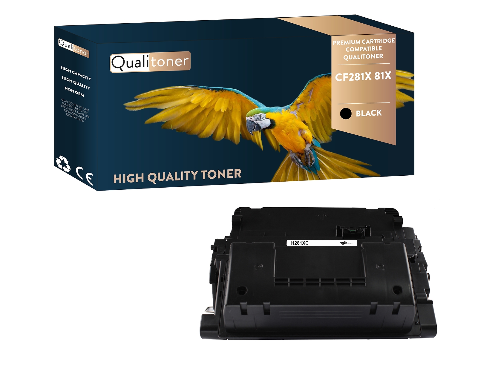 Toner HP CF281X 81X noir Qualitoner pour un espace de travail et des bureaux efficaces